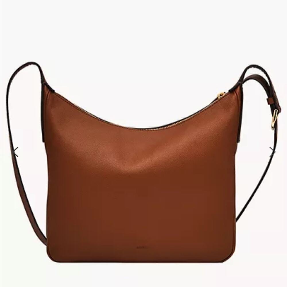 LIKE NEW ▶️ Fossil ◀️ Cecilia Leather Crossbody Purse Handbag Brown - Picture 4 of 16